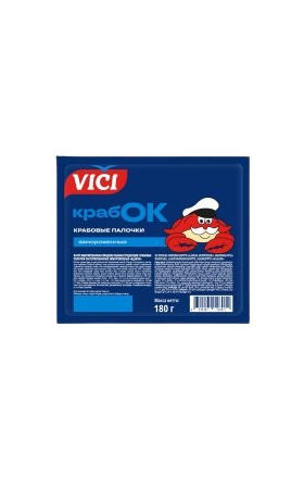 Խեցգետնի ձողիկներ «Վիչի», 180գ