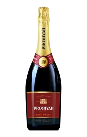 Вино игристое Прошян белое б/к 0,75л