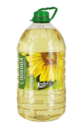 Ձեթ արևածաղկի «Слобода» 5լ