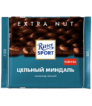 Шоколадная плитка с миндалем "Ritter Sport" Extra Nut 100г