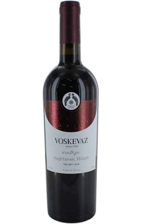 Red wine "Voskevaz Vintage Haghtanak Milagh" 0.75l