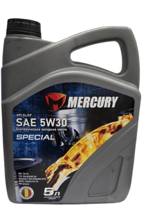 Моторное масло «Меркури» SAE 5W-30 Special, 5 л