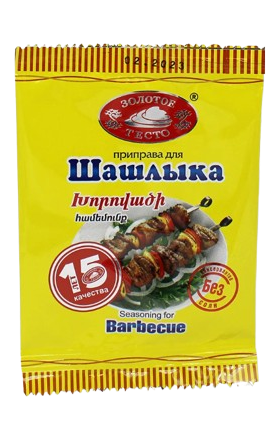 Seasoning for barbecue "Zolotoe testo" 15g