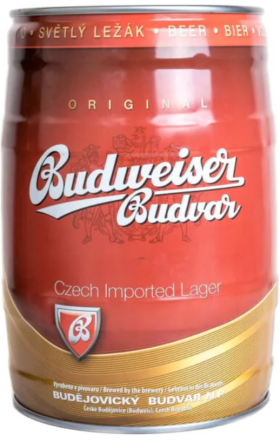 Пиво Budweiser Budvar алк. 5% 5л