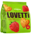 Печенье Lovett с сушеной клубникой 200г
