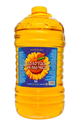 Масло подсолнечное "Золотая семечка" 5л