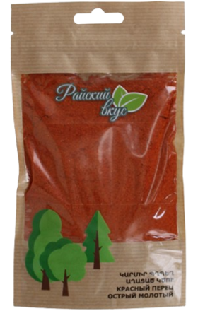 Перец красный острый, молотый "Райский вкус" 50г