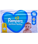 Подгузники Pampers active 2 4-8кг 96шт