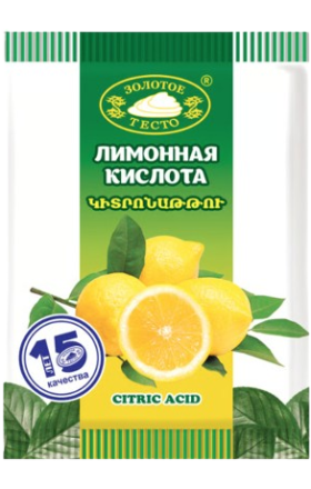 Կիտրոնաթթու «Золотое тесто» 100գ