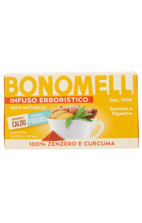 Թեյ «Բոնոմելլի» կոճապղպեղ և քրքում 32գր