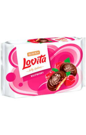 Cookies "Roshen" Lovita, raspberry 420g