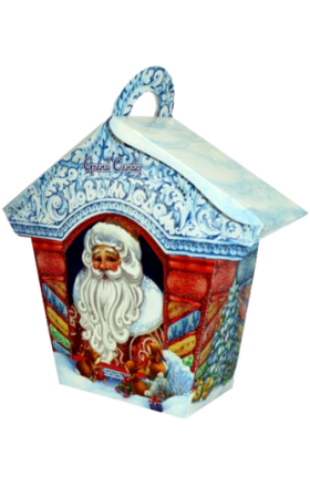 Новогодний набор шоколадных конфет "Гранд Кенди" Домик 260г 