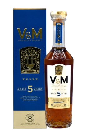 Коньяк V&M 5г (кор.) 0.5л