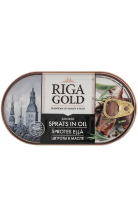 Шпроты в масле "Riga Gold" 190г