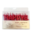 Մոմ Happy Birthday խրոմ