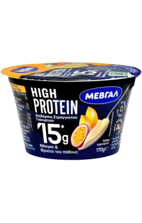 Протеиновый йогурт "Мевгал" манго, маракуйя 0% 170 г
