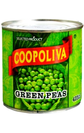 Зеленый горох "Coopoliva" 425мл