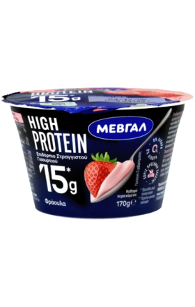 Յոգուրտ պրոտեինով «Մեվգալ» ելակ 0% 170գր