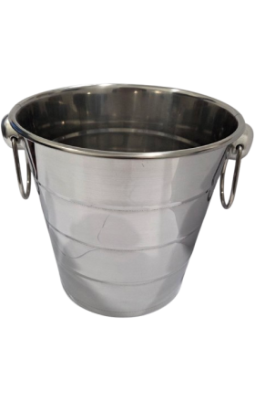 Ice bucket, for bottle, silver, 5l, AV-13291