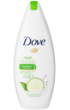 Լոգանքի գել Dove Refreshing վարունգ և կանաչ թեյ 250մլ