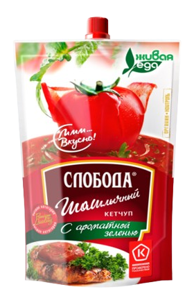 Кетчуп шашлычный "Слобода" Живая еда 300г