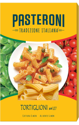 Pasta "Pasteroni Tortiglioni №127" 400g