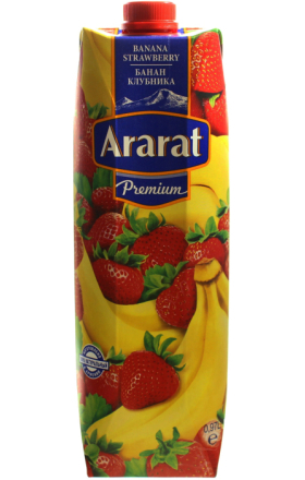 Հյութ «Արարատ Պրեմիում» 0.97լ բանան և ելակ