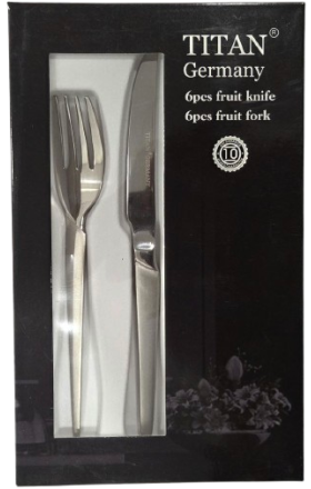 Набор десертных ножей и вилок «Titan», 6+6 шт., TCC-014