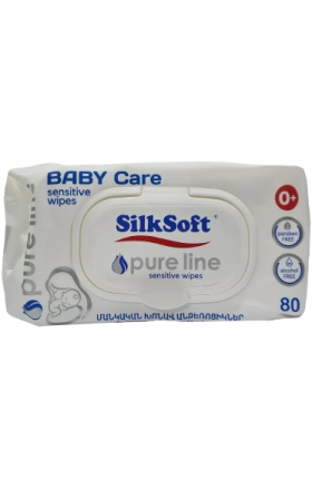 Детские салфетки "Silk Soft" Pure Line 80 шт.