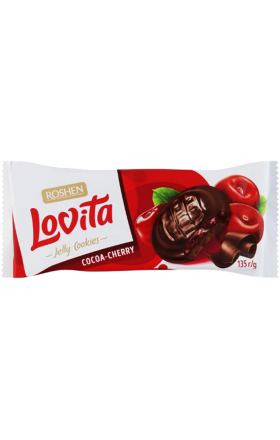 Печенье с вишневым желе "Roshen Lovita" 135г