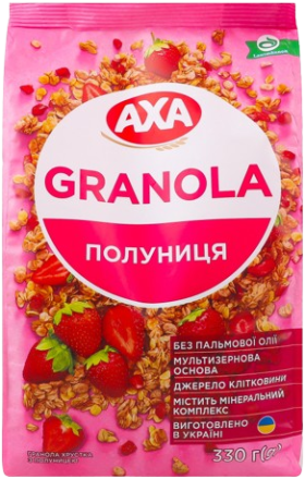 Гранола «AXA» с клубникой, 330 г